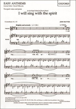 I Will Sing With The Spirit by Rutter John for SA