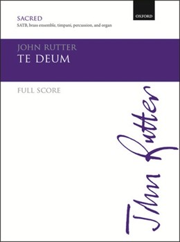 Te DeumBrass version full score by Rutter John for SATB
