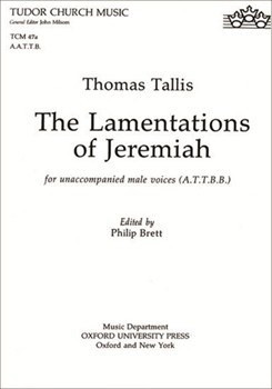 The Lamentations of JeremiahATTBB vocal score by Tallis Thomas for Men's Voices