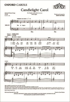 Candlelight Carol by Rutter John for SSAA