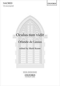 Oculus non viditVocal score
