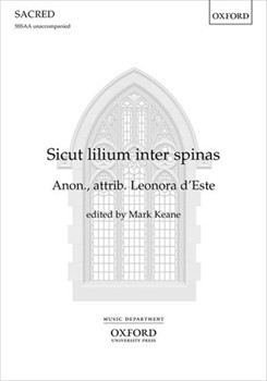Sicut liliumVocal score