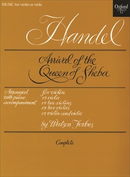 Arrival of the Queen of Sheba by Handel George Frideric for Solo; 2-5; 6-13