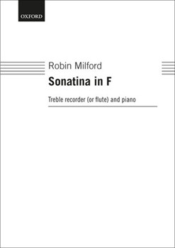 Sonatina in F by Milford Robin for Recorder Treble (Alto) and Keyboard