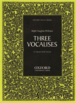 Three Vocalises by Vaughan Williams Ralph for Voice and Piano