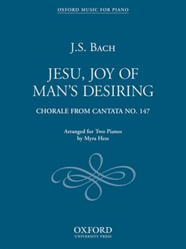 Jesu Joy Of Man's Desiring by Bach Johann Sebastian - Hess - for 2 Piano 4 Hands