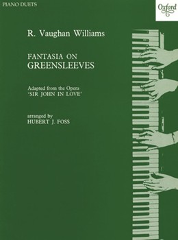Fantasy on Greensleeves by Vaughan Williams Ralph - Foss - for 1 Piano 4 Hands