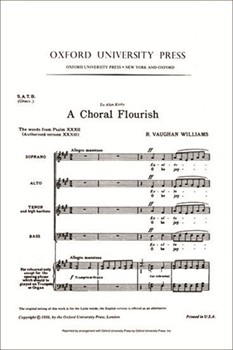 A Choral FlourishVocal score by Vaughan Williams Ralph for SATB