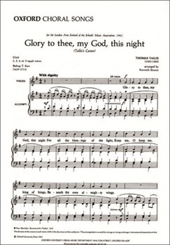 Glory To Thee My God This Night by Tallis - Brown - for 4-Part