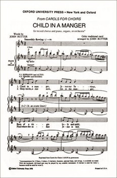 Child In A Manger by Rutter John - Rutter John - for SATB