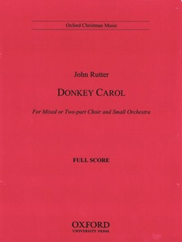 Donkey CarolOrchestral full score by Rutter John for Orch. and Instrumental Carol and Hymn Accompaniments