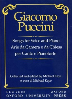 Songs for voice and piano by Puccini Giacomo for Solo