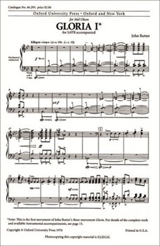 Gloria 1 (First Movement) by Rutter John for SATB