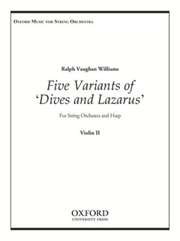 5 Variants on 'Dives and Lazarus'Violin 2 by Vaughan Williams Ralph for Violin 2 Part