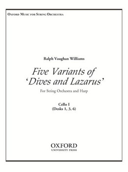 5 Variants on 'Dives and Lazarus'Cello 1 by Vaughan Williams Ralph for Cello 1 Part