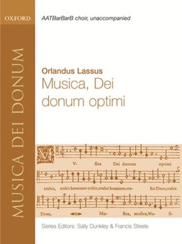 Musica Dei donum optimiVocal score by de Lassus Orlande for Men's Voices