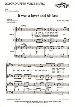 It was a lover and his lassVocal score by Willcocks David for Upper Voices - 3 Parts or more