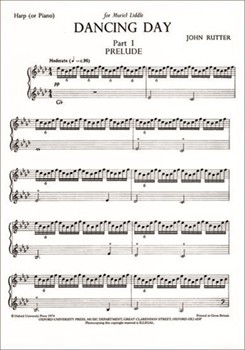 Dancing DayHarp (or piano) part by Rutter John for Upper Voices - 3 Parts or more