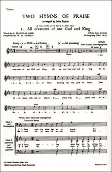 All Creatures Of Our God & King by Rutter John for SATB