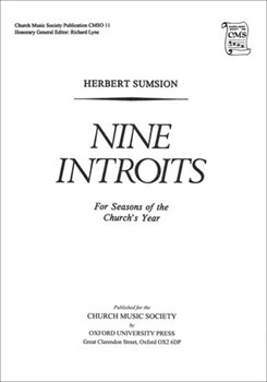 Nine Introits for Seasons of the Church's YearVocal score by Sumsion Herbert for SATB