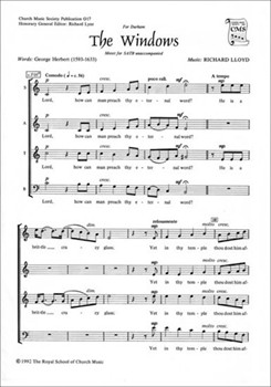 The WindowsVocal score by Lloyd Richard for SATB