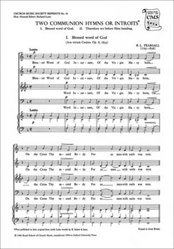 Two Communion Hymns or IntroitsVocal score by Pearsall Robert for SATB