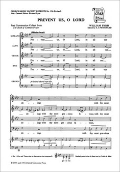 Prevent us O LordVocal score by Byrd William for SATB