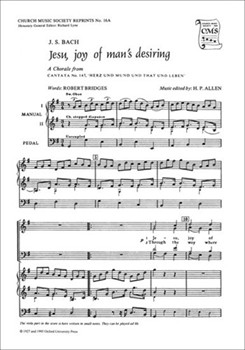 Jesu joy of man's desiringSATB vocal score by Bach Johann Sebastian for SATB