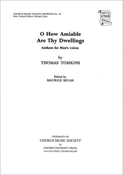 O how amiable are thy dwellingsVocal score by Tomkins Thomas for Men's Voices