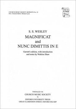 Magnificat and Nunc Dimittis in EVocal score by Wesley Samuel Sebastian for SATB