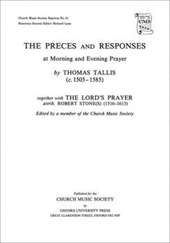 Preces and ResponsesSAATB vocal score by Tallis Thomas for SATB