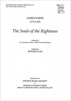 The souls of the righteousVocal score by Nares James for SATB