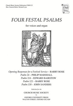 Four Festal PsalmsVocal score by Bairstow Edward C for SATB