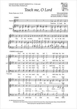 Teach me O LordVocal score by Byrd William for SATB