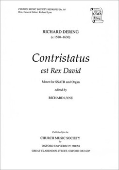 Constristatus est Rex DavidVocal score by Dering Richard for SATB