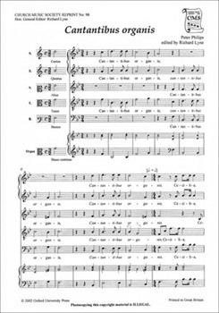 Cantantibus organisVocal score by Philips Peter for SATB