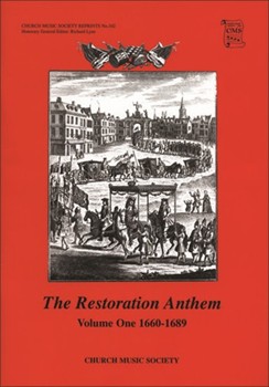 The Restoration Anthem Volume 1 1660-1689Vocal score by Various for SATB