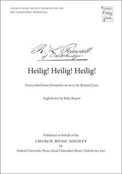 Heilig HeiligVocal score by Pearsall Robert for SATB