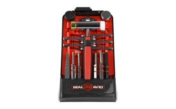 ACCU-PUNCH Real Avid AVHPS-RP Accu-Punch Hammer & Roll Pin Punch Set Black/Red Steel Rubber