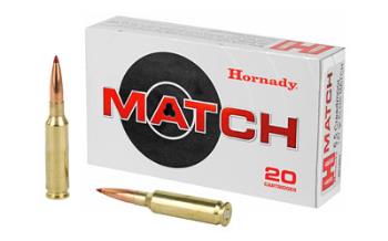 Hornady 200-81501 HORNADY MATCH 6.5CM 147GR ELD 20RD 10BX/CS