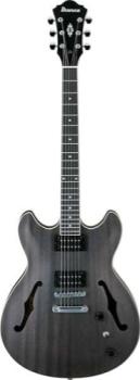 Ibanez AS53TKF AS Series Hollow Guitar Transparent Black Flat Transparent Black Flat
