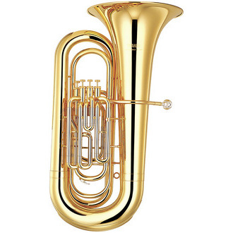 YBB-321 Yamaha Intermediate Tuba; key of BBb; 4 nickel-plated pistons; .728" bore; 17-1/2" upright bell; BBC-32 case; 67 mouthpiece