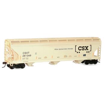 Accurail ACU2099 HO KIT ACF 3-Bay Centerflow Covered Hopper, CSX