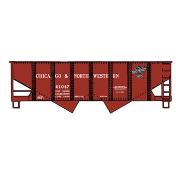 Accurail ACU2425 HO KIT USRA 55-Ton Twin Hopper, C&NW