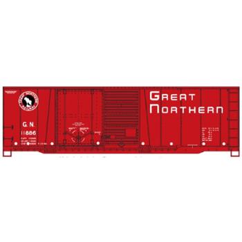 Accurail ACU38111 HO KIT 40' Combo Door Box, GN