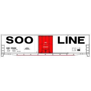 Accurail ACU5824 HO KIT 50' Plug Door Welded Box,  SOO