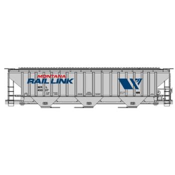 Accurail ACU6514 HO KIT PS-4750 3-Bay Covered Hopper, MRL