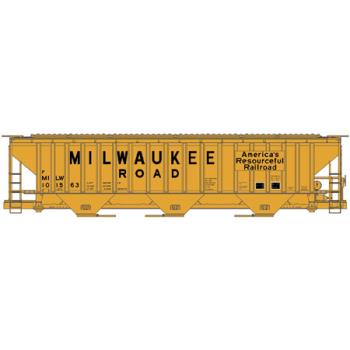 Accurail ACU6517 HO KIT PS-4750 3-Bay Covered Hopper, MILW