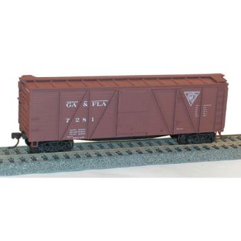 Accurail ACU7209 HO KIT 40' 6-Panel Wood Boxcar, Georgia & Florida