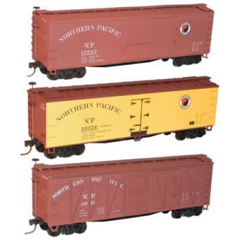 Accurail ACU8054 HO KIT Steam Era Wood Reefer & Box, NP (3)